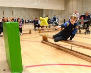 3 May 2023; Daniel O'Brien, age 10 from, Clonmel, Tipperary, in action during the Special Olympics Munster; MATP event at ETU Arena, West Campus, Carriganore in Waterford. Photo by Matt Browne/Sportsfile