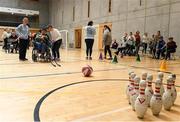 3 May 2023; Paul Shee from Fethard, Tipperary, in action during the Special Olympics Munster; MATP event at ETU Arena, West Campus, Carriganore in Waterford. Photo by Matt Browne/Sportsfile