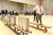 3 May 2023; Holly Murphy from Youghal, Cork, in action during the Special Olympics Munster; MATP event at ETU Arena, West Campus, Carriganore in Waterford. Photo by Matt Browne/Sportsfile