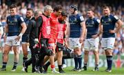 29 April 2023; Pierre-Louis Barassi of Toulouse leaves the pitch with an injury during the Heineken Champions Cup Semi Final match between Leinster and Toulouse at the Aviva Stadium in Dublin. Photo by Brendan Moran/Sportsfile