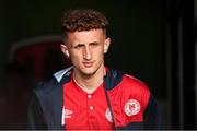 5 May 2023; Sam Curtis of St Patrick's Athletic before the SSE Airtricity Men's Premier Division match between Cork City and St Patrick's Athletic at Turner's Cross in Cork. Photo by Michael P Ryan/Sportsfile