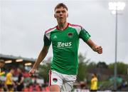 5 May 2023; Joseph O'Brien Whitmarsh of Cork City celebrates after scoring his side's second goal during the SSE Airtricity Men's Premier Division match between Cork City and St Patrick's Athletic at Turner's Cross in Cork. Photo by Michael P Ryan/Sportsfile