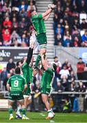 5 May 2023; Josh Murphy of Connacht takes possession in a line-out during the United Rugby Championship Quarter-Final match between Ulster and Connacht at Kingspan Stadium in Belfast. Photo by Harry Murphy/Sportsfile