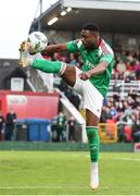 5 May 2023; Tunde Owolabi of Cork City during the SSE Airtricity Men's Premier Division match between Cork City and St Patrick's Athletic at Turner's Cross in Cork. Photo by Michael P Ryan/Sportsfile