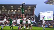 5 May 2023; Niall Murray of Connacht takes possession in a line-out during the United Rugby Championship Quarter-Final match between Ulster and Connacht at Kingspan Stadium in Belfast. Photo by Harry Murphy/Sportsfile
