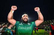 5 May 2023; Bundee Aki of Connacht after his side's victory in the United Rugby Championship Quarter-Final match between Ulster and Connacht at Kingspan Stadium in Belfast. Photo by Harry Murphy/Sportsfile