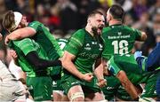 5 May 2023; Shamus Hurley-Langton of Connacht celebrates at the final whistle of the United Rugby Championship Quarter-Final match between Ulster and Connacht at Kingspan Stadium in Belfast. Photo by Ramsey Cardy/Sportsfile
