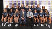 5 May 2023; The 2023 Teams of the Lidl Ladies National Football League awards were presented at Croke Park on Friday, May 5. The best players from the four divisions in the 2023 Lidl National Football Leagues were selected by the LGFA’s All Star committee. Mícheál Naughton, Ladies Gaelic Football Association President, left, and Joe Mooney, Senior Partnerships Manager, Lidl Ireland with Division 3 award winners, from left, Neasa Dooley of Kildare, Laoise Lenehan of Kildare, Grace Clifford of Kildare, Meghan Doherty of Down, Róisín Byrne of Kildare, Natasha Ferris of Down, Chloe Moloney of Clare, Róisín Murphy of Wexford, Ciara Banville of Wexford, Caoimhe Harvey of Clare, Síofra Ní Chonaill of Clare, Laura Collins of Louth, Claire Dunne of Sligo and Fidelma Marrinan of Clare. Photo by David Fitzgerald/Sportsfile