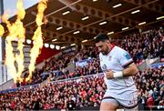 5 May 2023; Jeffrey Toomaga-Allen of Ulster before the United Rugby Championship Quarter-Final match between Ulster and Connacht at Kingspan Stadium in Belfast. Photo by Ramsey Cardy/Sportsfile