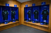 6 May 2023; A general view inside the dressing room before the United Rugby Championship Quarter-Final between Leinster and Cell C Sharks at the Aviva Stadium in Dublin. Photo by Harry Murphy/Sportsfile