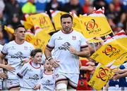 5 May 2023; Alan O'Connor of Ulster runs out before the United Rugby Championship Quarter-Final match between Ulster and Connacht at Kingspan Stadium in Belfast. Photo by Harry Murphy/Sportsfile