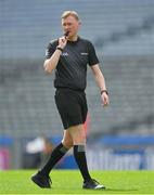 6 May 2023; Referee Niall Malone during the GAA Hurling All-Ireland U20 B Championship Final match between Derry and Roscommon at Croke Park in Dublin. Photo by Ray McManus/Sportsfile