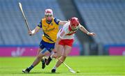 6 May 2023; Ryan Henry of Derry is tackled by Liam Coyle of Roscommon during the GAA Hurling All-Ireland U20 B Championship Final match between Derry and Roscommon at Croke Park in Dublin. Photo by Ray McManus/Sportsfile