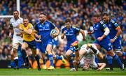 6 May 2023; Dave Kearney of Leinster evades the tackle of Corne Rahl of Cell C Sharks during the United Rugby Championship Quarter-Final between Leinster and Cell C Sharks at the Aviva Stadium in Dublin. Photo by Harry Murphy/Sportsfile