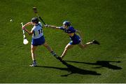 6 May 2023; Anne Corcoran of Waterford in action against   Eimear Loughman of Tipperary during the Munster Senior Camogie Championship match between Waterford and Tipperary at Páirc Uí Chaoimh in Cork. Photo by David Fitzgerald/Sportsfile