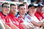 6 May 2023; Shane Kingston of Cork, centre, before the Munster GAA Hurling Senior Championship Round 3 match between Cork and Tipperary at Páirc Uí Chaoimh in Cork. Photo by David Fitzgerald/Sportsfile