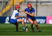 6 May 2023; Karen Kennedy of Tipperary in action against Clodagh Carroll of Waterford during the Munster Senior Camogie Championship match between Waterford and Tipperary at Páirc Uí Chaoimh in Cork. Photo by David Fitzgerald/Sportsfile