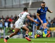 6 May 2023; Dave Kearney of Leinster in action against Nevaldo Fleurs of Cell C Sharks during the United Rugby Championship Quarter-Final between Leinster and Cell C Sharks at the Aviva Stadium in Dublin. Photo by Harry Murphy/Sportsfile
