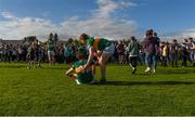 6 May 2023;  Luke Crowley, left, and Cian McMahon of Kerry after the EirGrid GAA All-Ireland Football U20 Championship semi-final match between Sligo and Kerry at Pearse Stadium in Galway. Photo by Tom Beary/Sportsfile