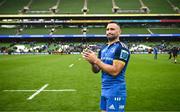 6 May 2023; Dave Kearney of Leinster after his side's victory in the United Rugby Championship Quarter-Final between Leinster and Cell C Sharks at the Aviva Stadium in Dublin. Photo by Harry Murphy/Sportsfile