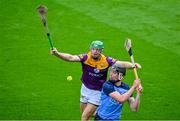 6 May 2023; Donal Burke of Dublin in action against Matthew O'Hanlon of Wexford during the Leinster GAA Hurling Senior Championship Round 3 match between Dublin and Wexford at Croke Park in Dublin. Photo by Ray McManus/Sportsfile