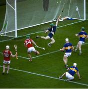 6 May 2023; Robbie O' Flynn of Cork shoots to score his side's second goal during the Munster GAA Hurling Senior Championship Round 3 match between Cork and Tipperary at Páirc Uí Chaoimh in Cork. Photo by David Fitzgerald/Sportsfile
