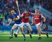 6 May 2023; Mark Kehoe of Tipperary in action against Damien Cahalane of Cork during the Munster GAA Hurling Senior Championship Round 3 match between Cork and Tipperary at Páirc Uí Chaoimh in Cork. Photo by David Fitzgerald/Sportsfile