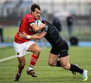 6 May 2023; Antoine Frisch of Munster in action during the United Rugby Championship Quarter-Final match between Glasgow Warriors and Munster at Scotstoun Stadium in Glasgow, Scotland. Photo by Paul Devlin/Sportsfile