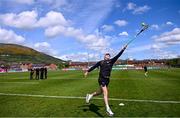 7 May 2023; Cian Kenny of Kilkenny warms up before the Leinster GAA Hurling Senior Championship Round 3 match between Antrim and Kilkenny at Corrigan Park in Belfast. Photo by Ramsey Cardy/Sportsfile