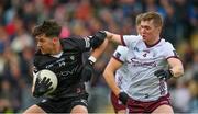 7 May 2023; Patrick O'Connor of Sligo in action against Jack Glynn of Galway during the Connacht GAA Football Senior Championship Final match between Sligo and Galway at Hastings Insurance MacHale Park in Castlebar, Mayo. Photo by Ray McManus/Sportsfile