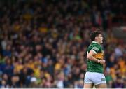 7 May 2023; David Clifford of Kerry after scoring his side's third goal during the Munster GAA Football Senior Championship Final match between Kerry and Clare at LIT Gaelic Grounds in Limerick. Photo by David Fitzgerald/Sportsfile