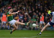 7 May 2023; Paudie Clifford of Kerry shoots to score his side's fifth goal during the Munster GAA Football Senior Championship Final match between Kerry and Clare at LIT Gaelic Grounds in Limerick. Photo by David Fitzgerald/Sportsfile