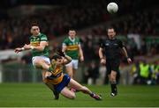 7 May 2023; Paudie Clifford of Kerry in action against Ronan Lanigan of Clare during the Munster GAA Football Senior Championship Final match between Kerry and Clare at LIT Gaelic Grounds in Limerick. Photo by David Fitzgerald/Sportsfile