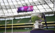 7 May 2023; The trophy before the Energia All-Ireland League Men's Division 1A Final match between Clontarf and Terenure at the Aviva Stadium in Dublin. Photo by Harry Murphy/Sportsfile