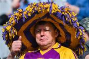 6 May 2023; Wexford supporter Myles O'Connor before the Leinster GAA Hurling Senior Championship Round 3 match between Dublin and Wexford at Croke Park in Dublin. Photo by Ray McManus/Sportsfile