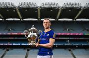 8 May 2023; Paddy Fox of Longford during the Tailteann Cup launch at Croke Park in Dublin. Photo by David Fitzgerald/Sportsfile