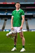 8 May 2023; Paul Maher of Limerick during the Tailteann Cup launch at Croke Park in Dublin. Photo by David Fitzgerald/Sportsfile