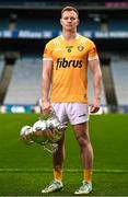8 May 2023; Peter Healy of Antrim during the Tailteann Cup launch at Croke Park in Dublin. Photo by David Fitzgerald/Sportsfile