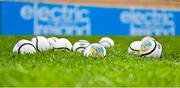 7 May 2023; A general view of sliotars before the Electric Ireland Minor A Shield All-Ireland Championship Final match between Antrim and Limerick at UPMC Nowlan Park in Kilkenny. Photo by Stephen Marken/Sportsfile