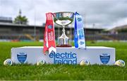 7 May 2023; A general view of the cup before the Electric Ireland Minor A All-Ireland Championship Final match between Cork and Waterford at UPMC Nowlan Park in Kilkenny. Photo by Stephen Marken/Sportsfile