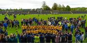 7 May 2023; The Roscommon team poses for photos after the Electric Ireland Minor B All-Ireland Championship Final match between Laois and Roscommon at St. Brendan’s Park in Birr, Offaly. Photo by Tom Beary/Sportsfile