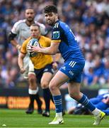 6 May 2023; Harry Byrne of Leinster during the United Rugby Championship Quarter-Final between Leinster and Cell C Sharks at Aviva Stadium in Dublin. Photo by Brendan Moran/Sportsfile