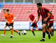 6 May 2023; Josh Okagbue of Cherry Orchard FC during the FAI Under 17 Cup Final 2022/23 match between Cherry Orchard FC and St Kevin’s Boys FC at Richmond Park in Dublin. Photo by Tyler Miller/Sportsfile