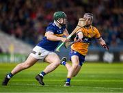 8 May 2023; Danny Slattery of Tipperary in action against David Kennedy of Clare during the oneills.com Munster GAA Hurling U20 Championship Semi Final match between Tipperary and Clare at FBD Semple Stadium in Thurles, Tipperary. Photo by Tom Beary/Sportsfile