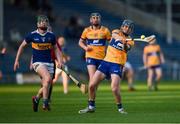 8 May 2023; Keelin Hartigan of Clare shoots to score a point during the oneills.com Munster GAA Hurling U20 Championship Semi Final match between Tipperary and Clare at FBD Semple Stadium in Thurles, Tipperary. Photo by Tom Beary/Sportsfile