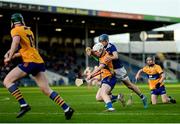 8 May 2023; Daithi Lohan of Clare is tackled by Luke Shanahan of Tipperary during the oneills.com Munster GAA Hurling U20 Championship Semi Final match between Tipperary and Clare at FBD Semple Stadium in Thurles, Tipperary. Photo by Tom Beary/Sportsfile