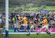7 May 2023; David Blanchfield of Kilkenny shoots at goal during the Leinster GAA Hurling Senior Championship Round 3 match between Antrim and Kilkenny at Corrigan Park in Belfast. Photo by Ramsey Cardy/Sportsfile