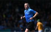 7 May 2023; Referee Shane Hynes during the Leinster GAA Hurling Senior Championship Round 3 match between Antrim and Kilkenny at Corrigan Park in Belfast. Photo by Ramsey Cardy/Sportsfile