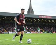 1 May 2023; Jordan Flores of Bohemians during the SSE Airtricity Men's Premier Division match between Bohemians and Cork City at Dalymount Park in Dublin. Photo by Harry Murphy/Sportsfile