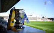 9 May 2023; The trophy is seen before the 2023 Electric Ireland Munster GAA Hurling Minor Championship Final  match between Cork and Clare at FBD Semple Stadium in Thurles, Tipperary. Photo by Harry Murphy/Sportsfile